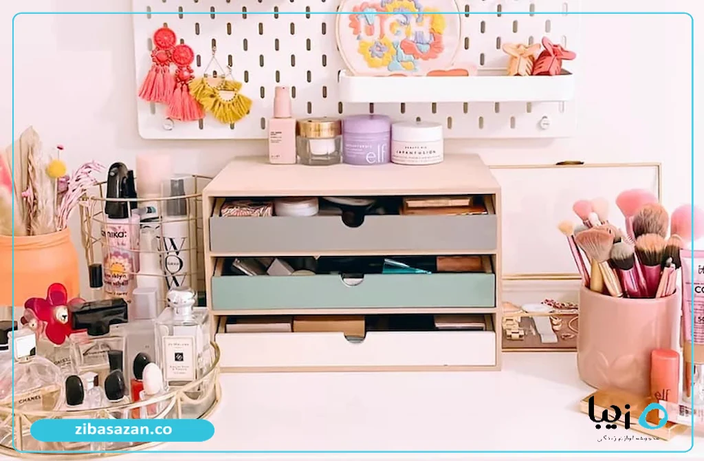 plastic makeup organizer