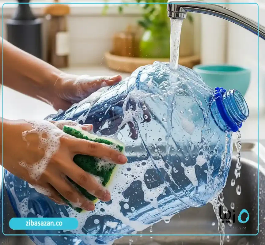 تمیز کردن دبه