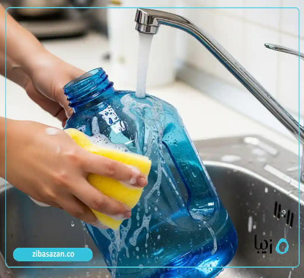 تمیز کردن دبه
