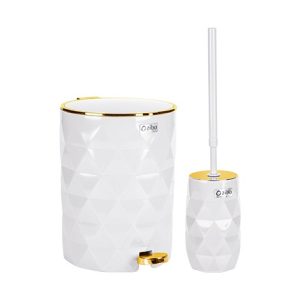 Moisture-Resistant Bathroom Trash Can